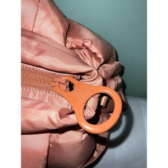 SEE BY CHLOE Joy Ride Small Nylon Star Charm Bag Orange - Picture 15 of 16